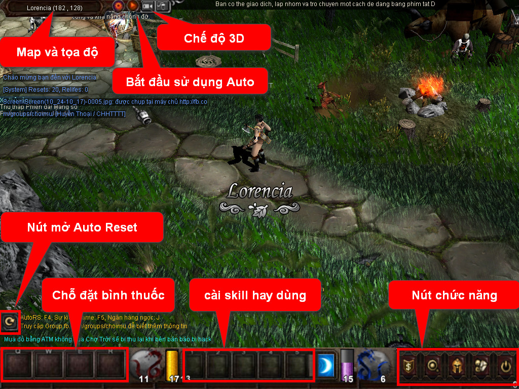 Chức năng chính của Game MU Lạc Việt